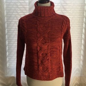 Marbled Orange/Pink Turtleneck